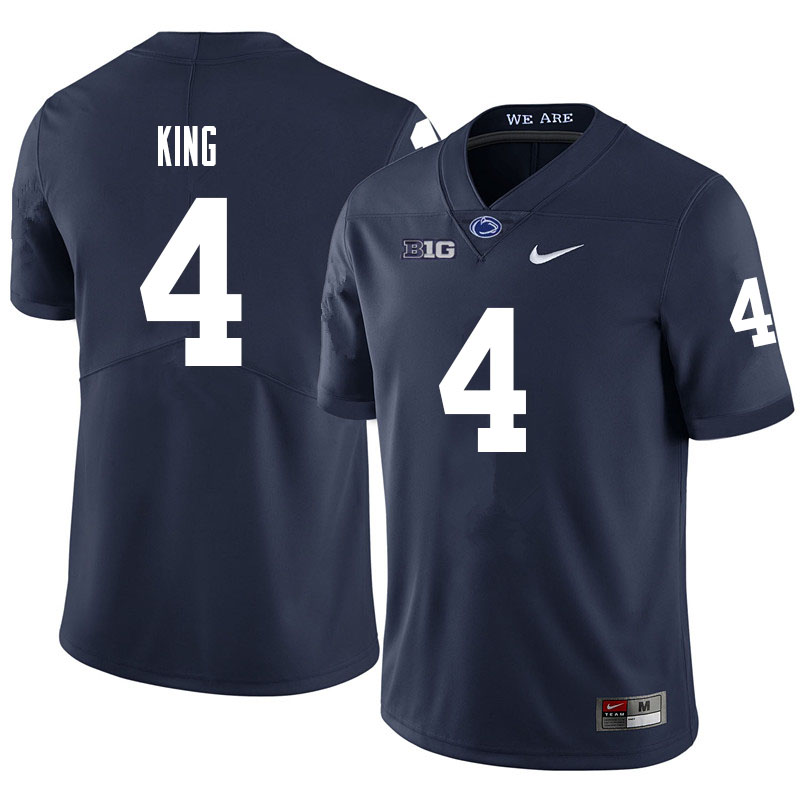 NCAA Nike Men's Penn State Nittany Lions Kalen King #4 College Football Authentic Navy Stitched Jersey SWM0698PV